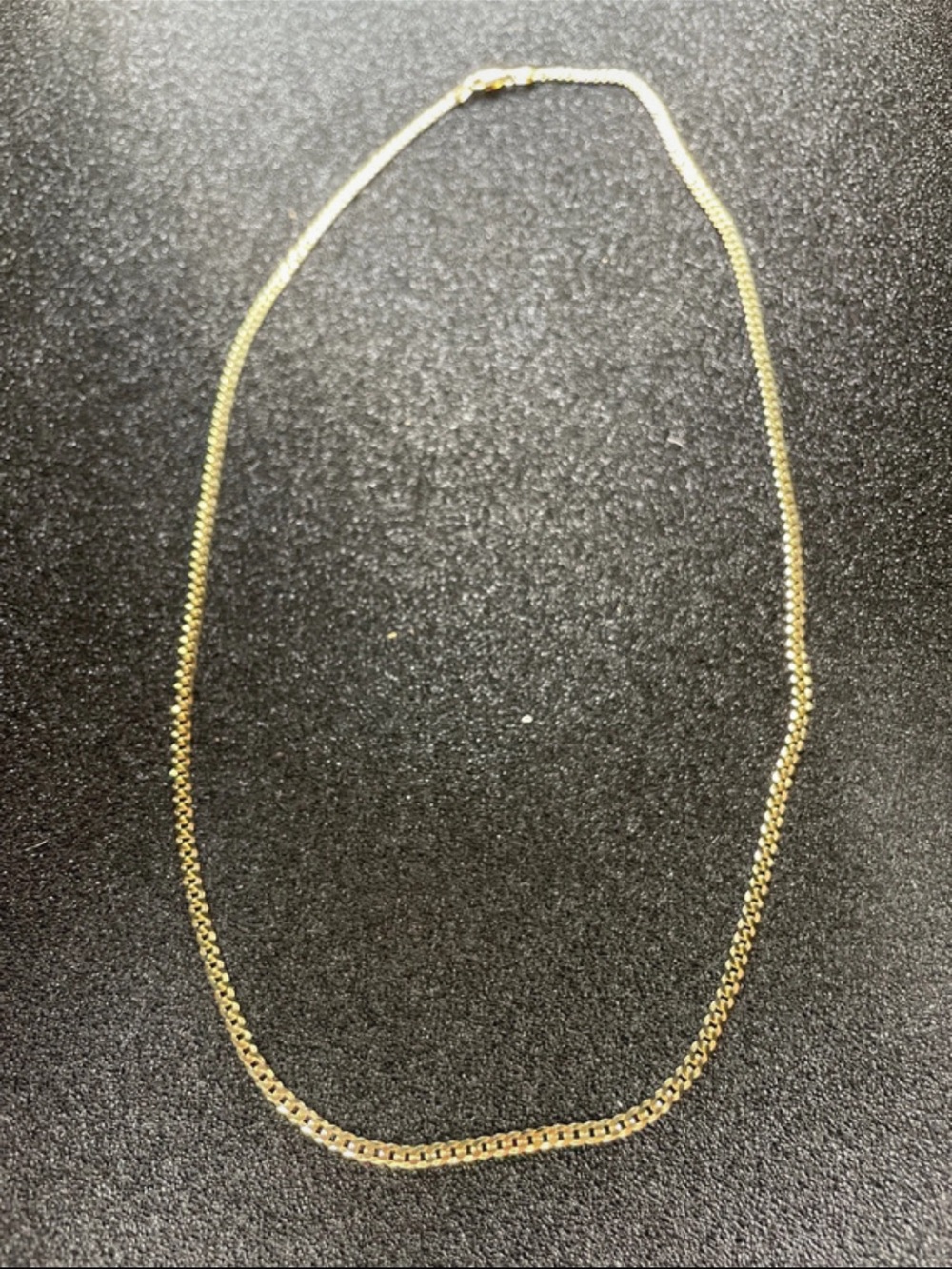24” 3mm gold over sterling silver Cuban chain